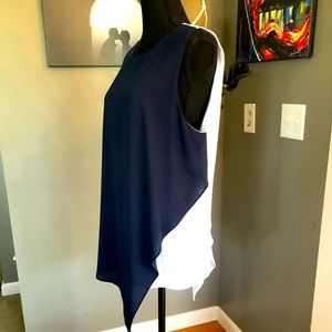 WHBM Asymmetrical Blouse